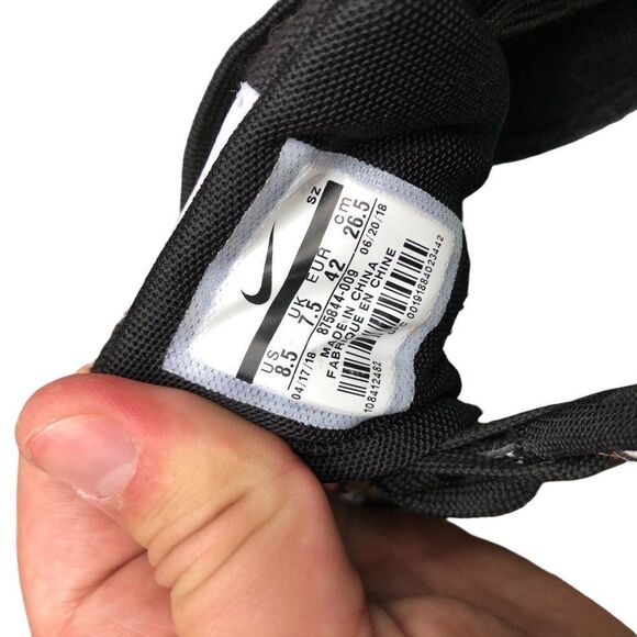 Rare 2018 Nike Air Max 1 Just Do It Pack Black Size 8.5 - Picture 7 of 15